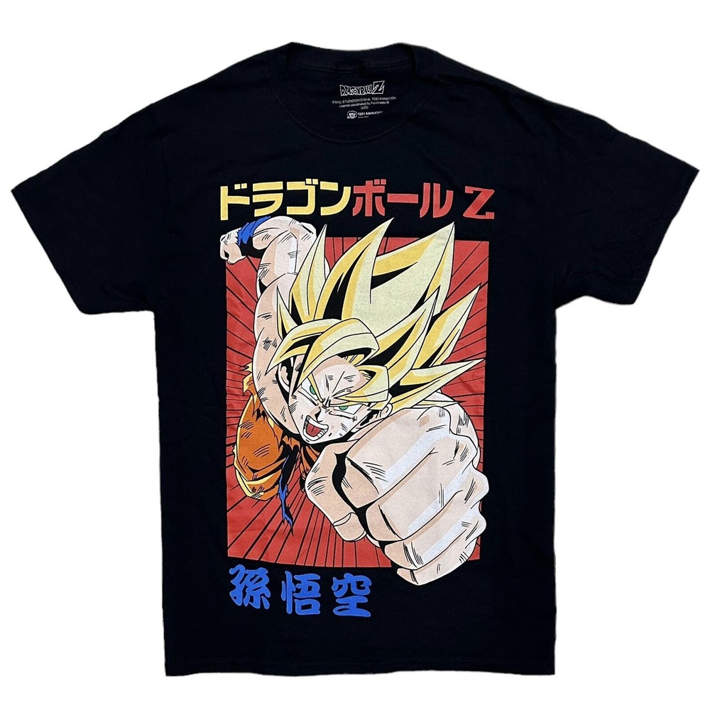 Dragon Ball Z Men's Super Sayian Goku Jumbo Print Japanese Anime Tee T-Shirt